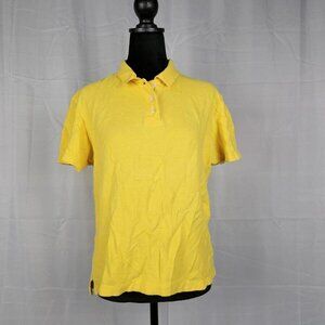Ann Taylor Polo Shirt Women's L (Yellow)